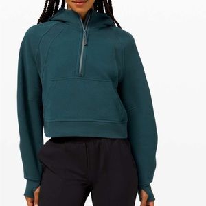 LULULEMON CROPPED SCUBA HALF ZIP HOODIE